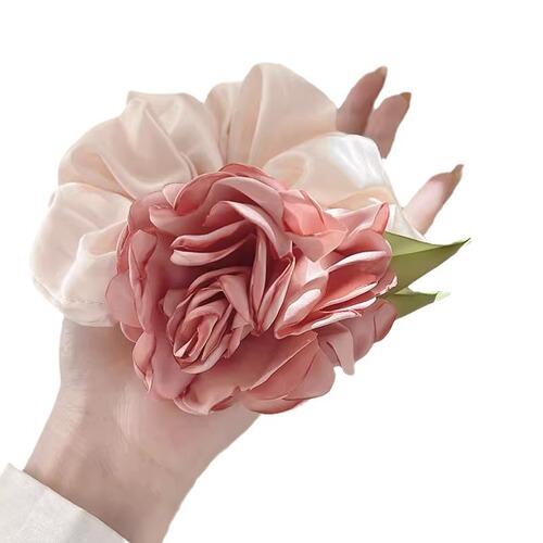 2024 Super Fairy Flower Large Intestine Hair Tying Ribbon for Girls Elegant Style Rubber Band Hair Tie Ins