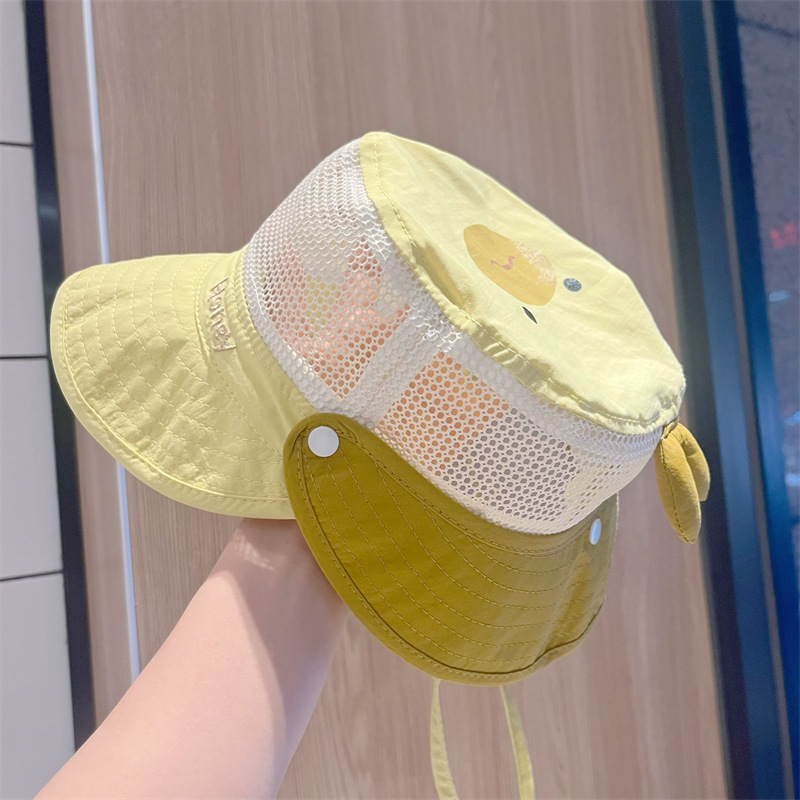Sombrero de protección solar para niños, red completa de verano, chal de aleros grandes, sombrero para el sol para niñas, bebé transpirable, sombrero para el sol para niños, sombrero para pescador