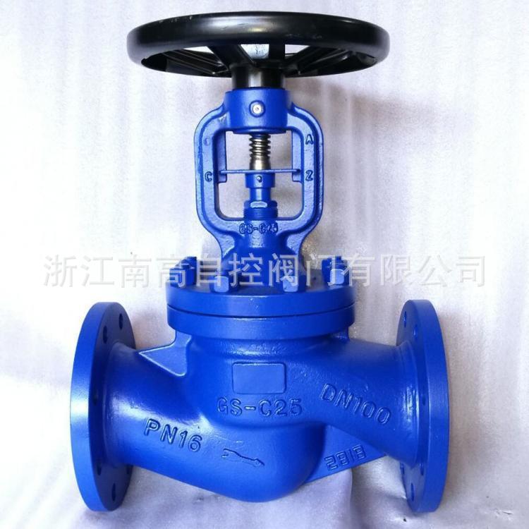 WJ41W-16P高温水蒸汽导热油德标不锈钢波纹管法兰截止阀DN15-300