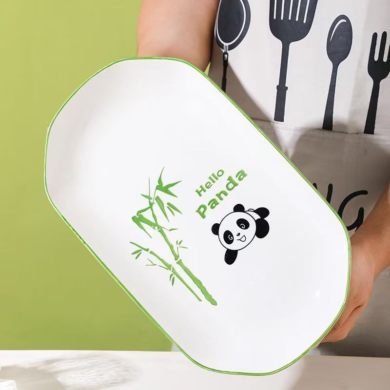 팬더 물고기 접시