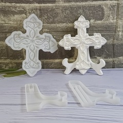 X0746 凯尔特十字架墙挂 摆件装饰水泥石膏模具DIY硅胶模具