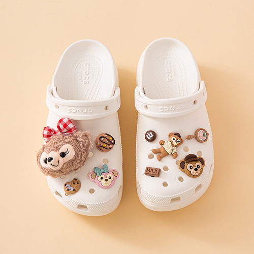 Hole shoe buckle adapter for cross accessories detachable decorative buckle DIY cartoon cute shoe surface shoe flower finished product