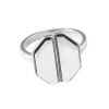 Retro fashionable universal ring, silver 925 sample, simple and elegant design, Korean style, light luxury style