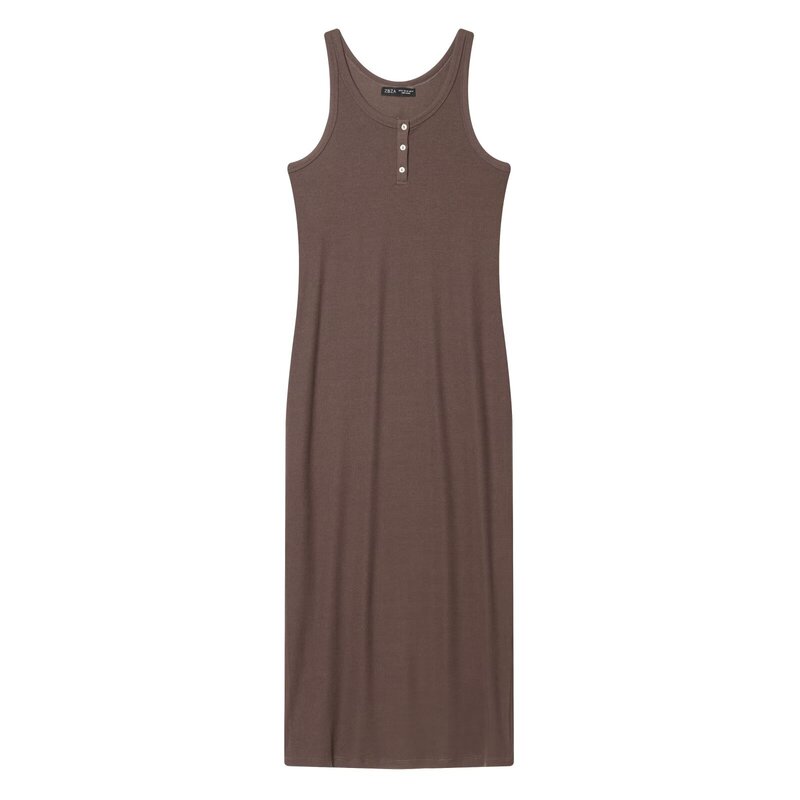 Foreign trade cross-border women's clothing, new summer vintage artistic style, U-neck minimalist sleeveless long dress Foreign trade cross-border women's clothing, new summer vintage artistic style, U-neck minimalist sleeveless long dress