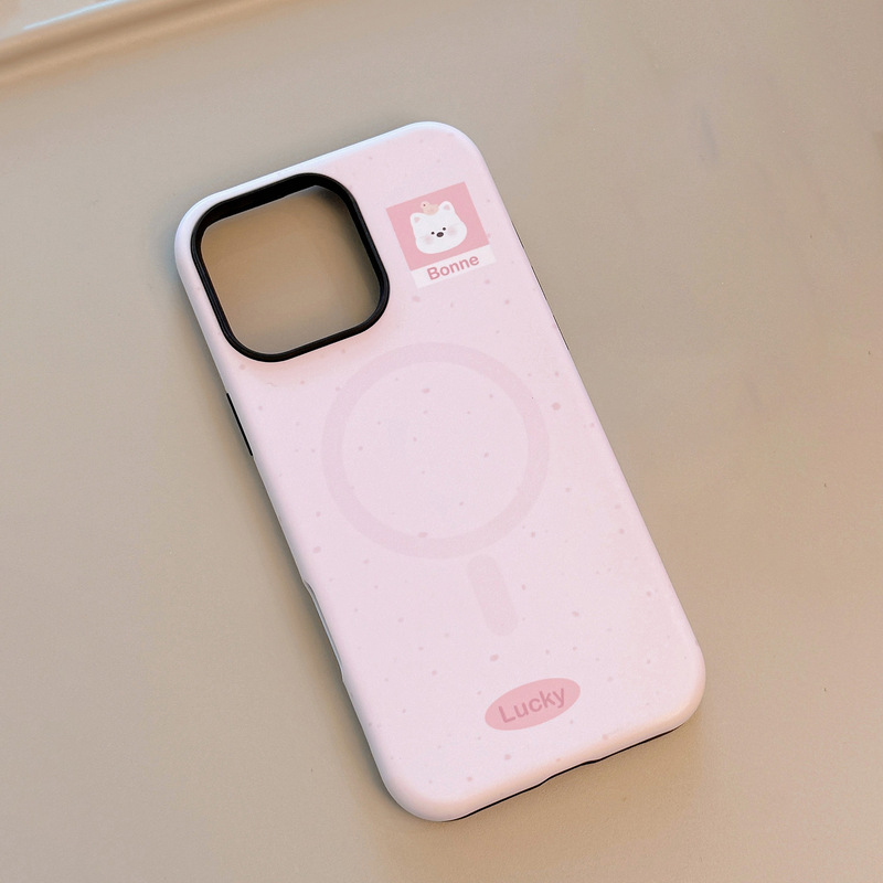 小動物磁気スタンド付きスマホケース Apple iPhone16対応 13フィルム 15promaxハードケース 14韓国風 17|undefined