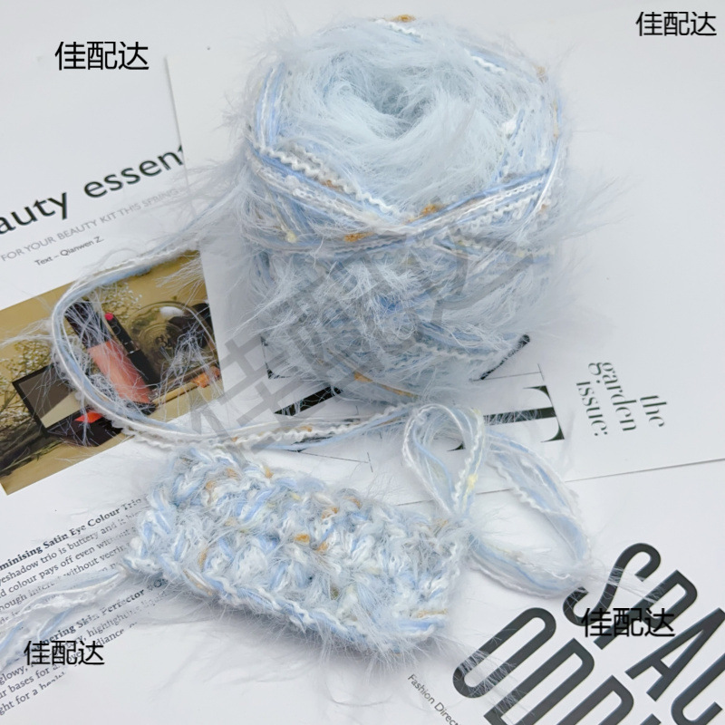 厂家批发手混线手作诗若手编 特色手 混线 线团可编织发卡衣服X20