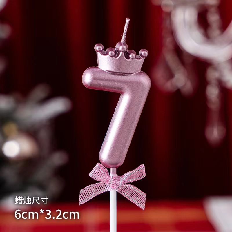 Velas digitales corona arco rosa 7