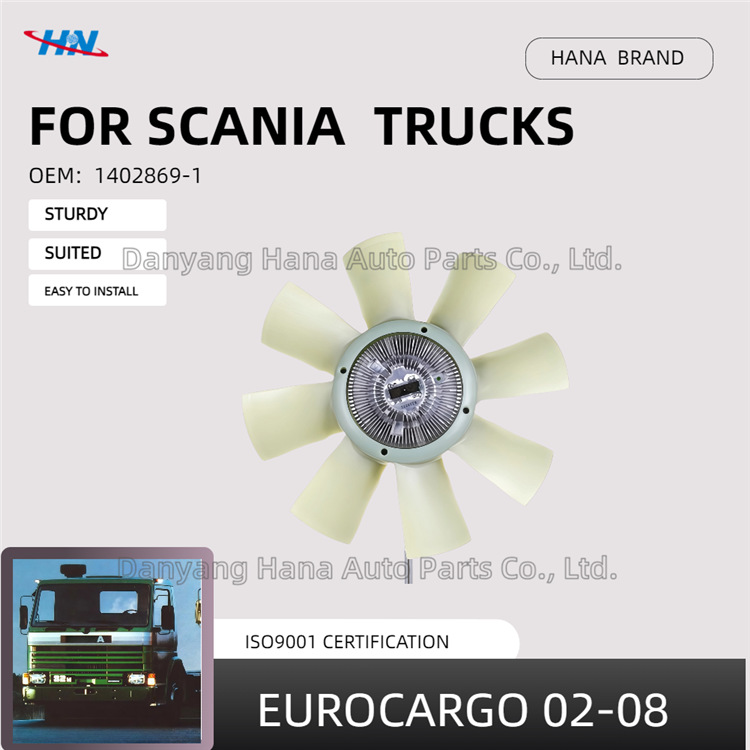 Abanico alto y bajo 680mm 1402869 para piezas de camiones Scania SCANIA 2-3