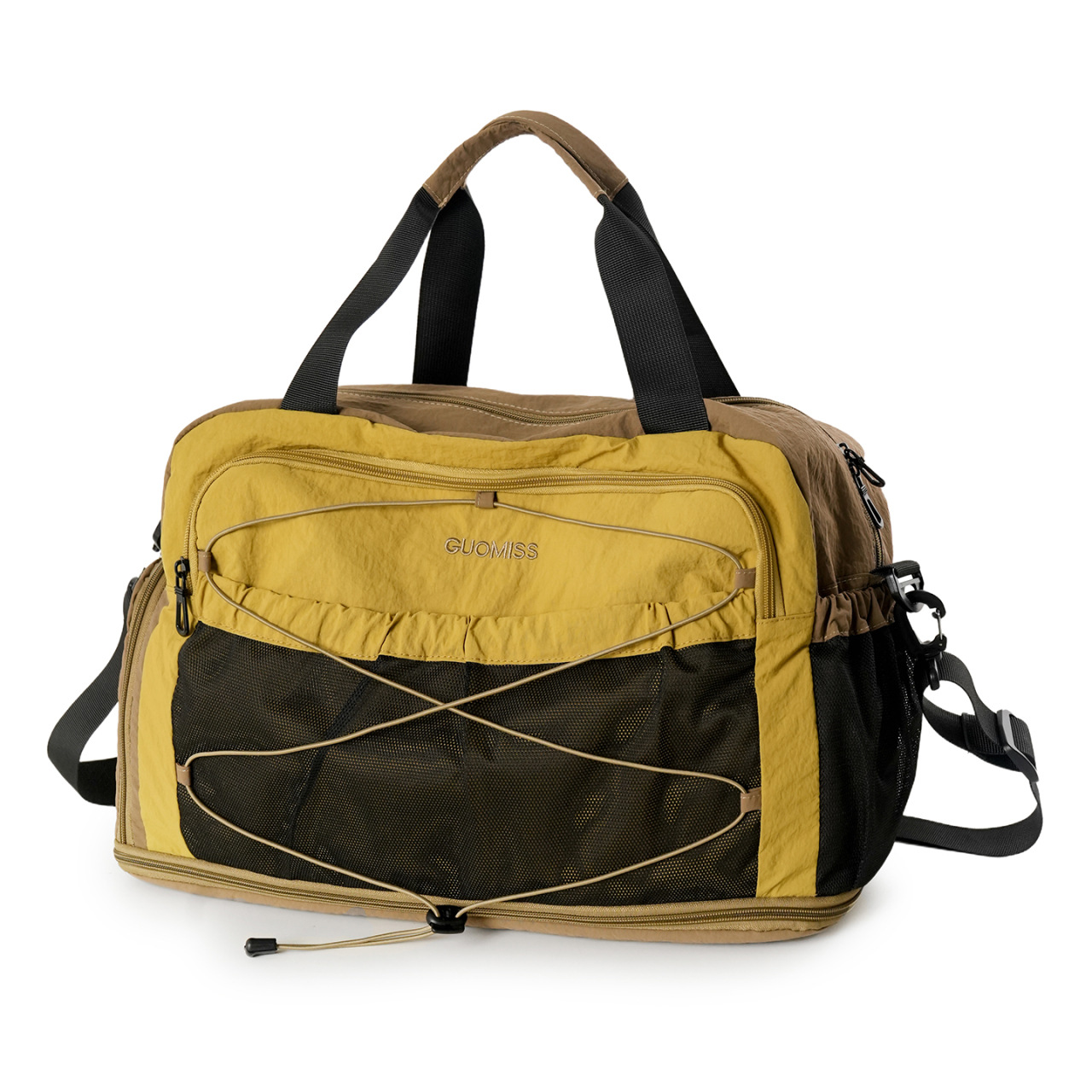 Bolsa de viaje de corta duración, bolsa de mano ligera, alta capacidad de separación seca y húmeda, bolsa deportiva de alta calidad.