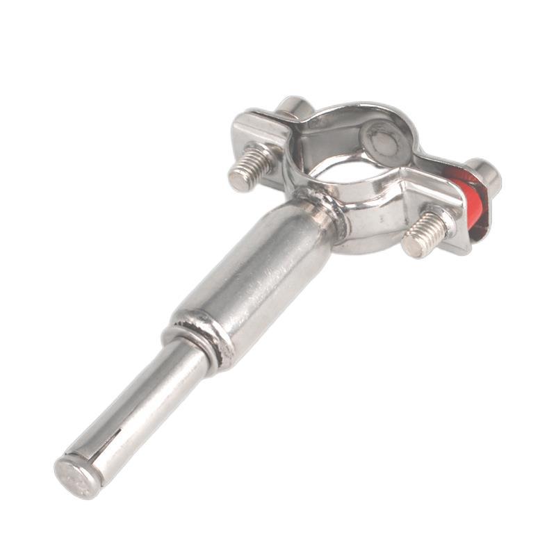 管支架304不锈钢固定夹卡扣式管卡墙扣膨胀螺丝圆柱管子紧固管箍