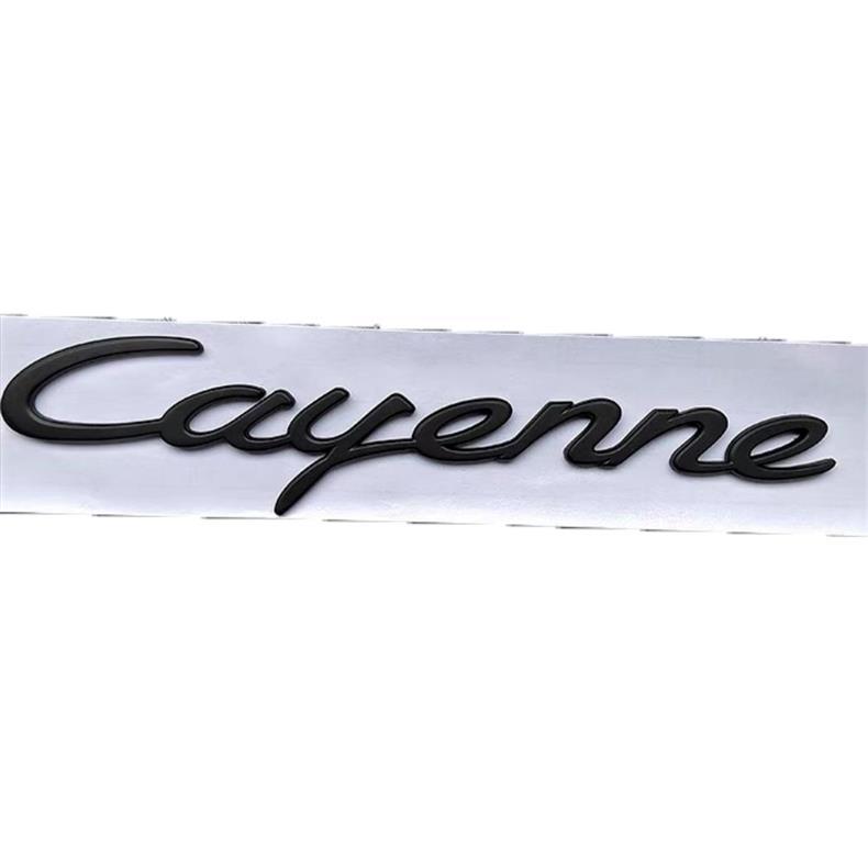 Porsche Cayenne rear emblem, Cayenne S emblem, GTS Turbo emblem, English lettering emblem, car emblem, modification