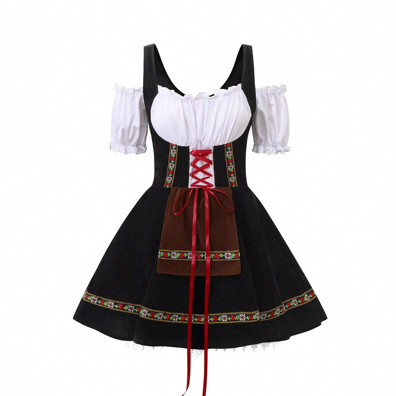 Plus-Size Women's German Dirndl Role-Playing Costume Bavarian Traditional Dress Oktoberfest