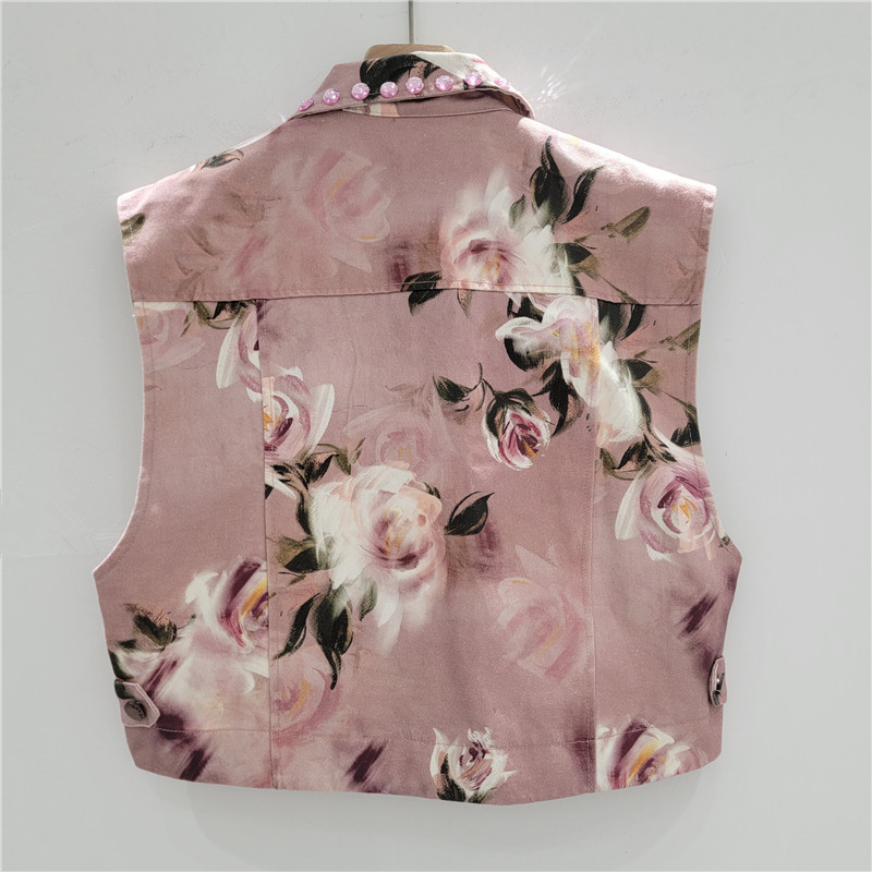 El sentido del diseño europeo y americano de verano de 2025 nuevo estilo de mano pesada bordada esquinilla flor de moda corta clip de caballo image 2