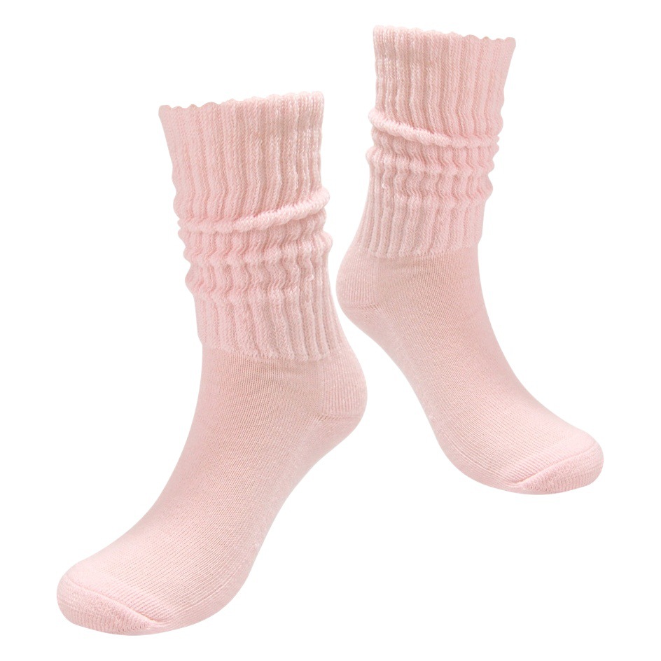 Calcetines de burbuja de boca suelta de media pantorrilla europeos y americanos calcetines slouch aguja gruesa hombres y mujeres marinero pila retro calcetines Casuales