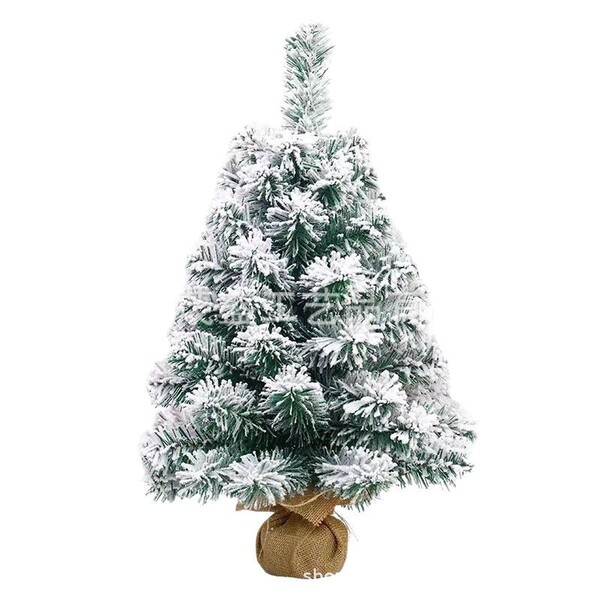 Flocked snow encrypted tree 30/45/60cm Christmas tree pvc ornaments…