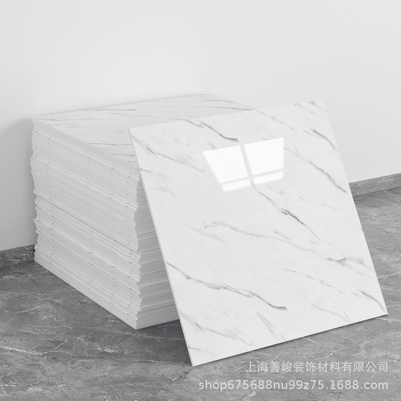 跨境出口批发30*30cm 仿瓷砖大理石纹自粘墙壁纸护墙板铝塑板贴纸|undefined