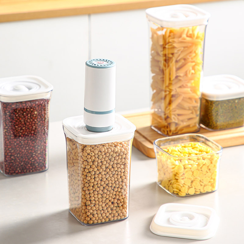Kitchen Grain Storage Box Food Grade PET Storage Jar Vacuum Sealed Jar Preservation Moisture-proof Insect-proof