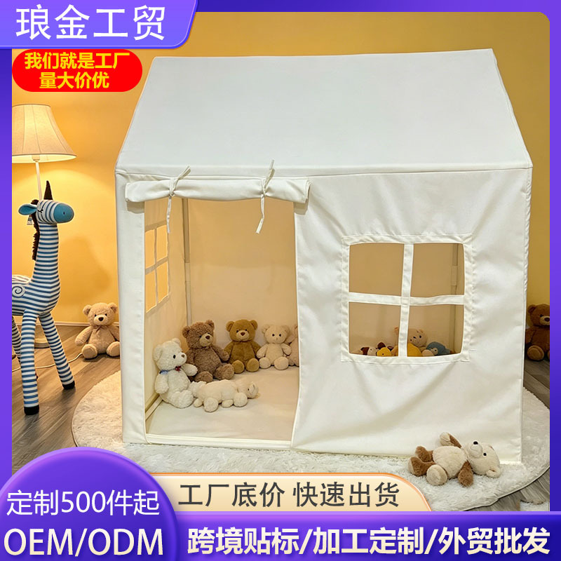 Tienda de Campaña Infantil Castillo Tela Fácil de Instalar para Interior y Dormitorio