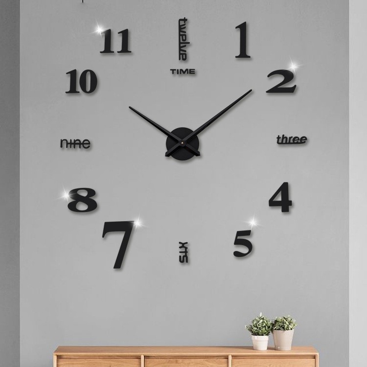 Reloj de pared acrílico DIY｜Diseño tridimensional｜Decoración del hogar｜Venta al por mayor