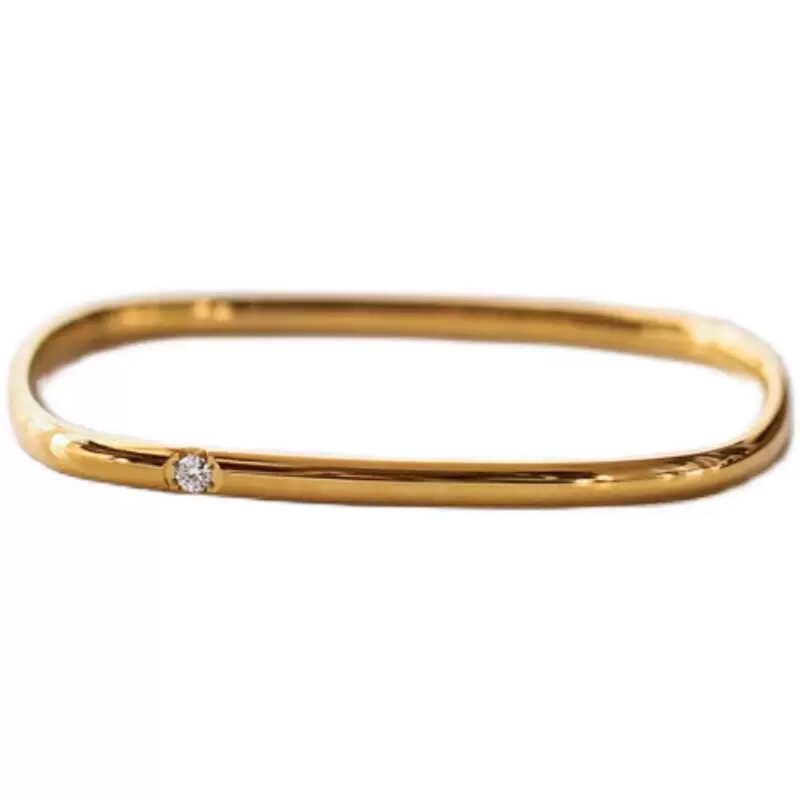 Geometric Square Bracelet for Women, Fashionable, Simple and Versatile Niche Design, Small Square Bracelet, Same Style Single Diamond Bracelet as Xiaohongshu Geometric Square Bracelet for Women, Fashionable, Simple and Versatile Niche Design, Small Square Bracelet, Same Style Single Diamond Bracelet as Xiaohongshu