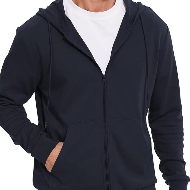 LETAOTAO lightweight men's hooded zip-up sweatshirt, fleece-lined slim-fit jacket, available in short-sleeve regular and.. LETAOTAO lightweight men's hooded zip-up sweatshirt, fleece-lined slim-fit jacket, available in short-sleeve regular and..