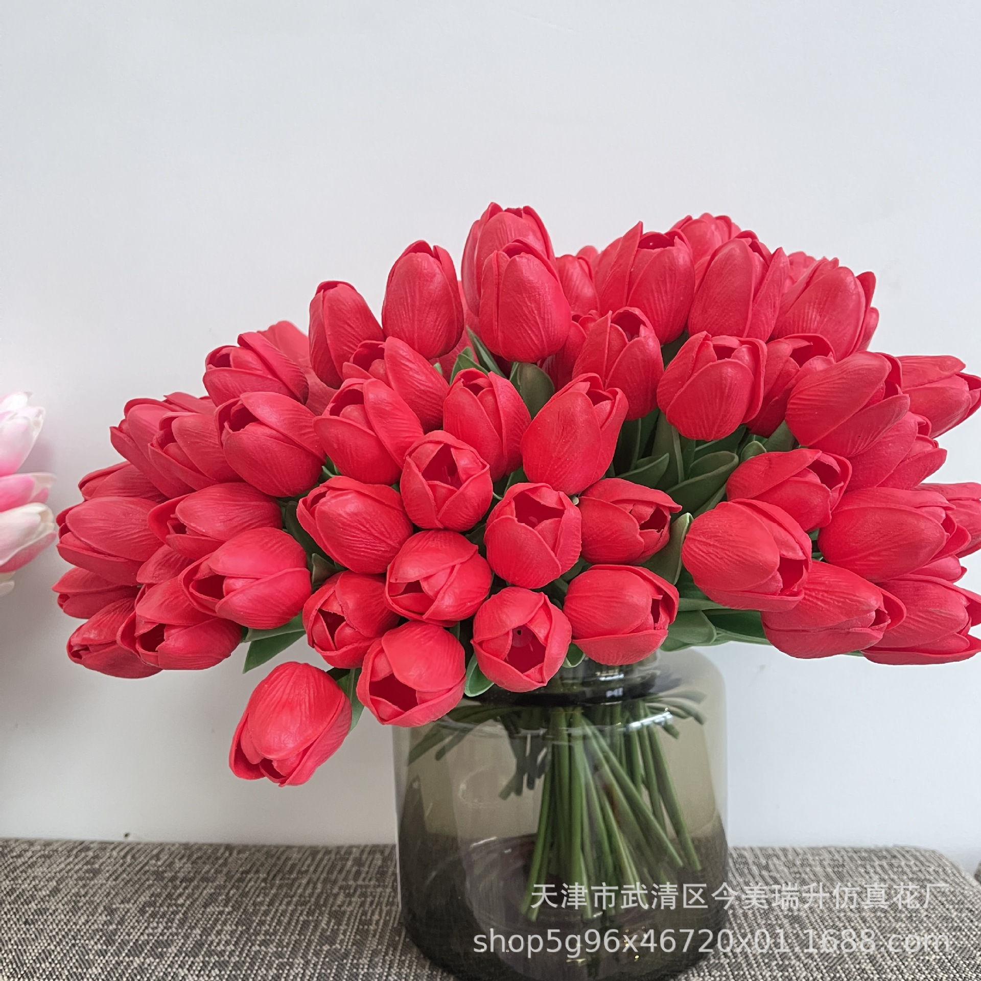 Meihe marca tulipán hogar flor artificial decoración sensación decoración al por mayor flor falsa hidratante salón decoración Nordic pu