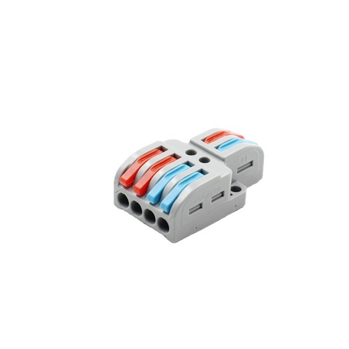 Universal wire quick connection terminal block, two in, two out, three in, three out, two in, four out, quick splitter