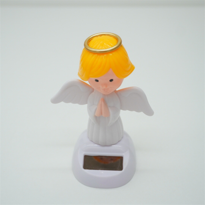 天使太阳能摆件吸收阳光自动摇摆汽车内饰挂件装饰品创意摆件详情10