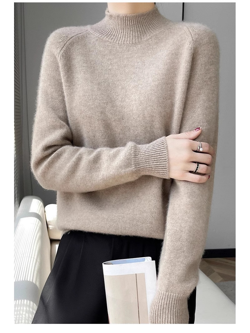 Demi-season woolen knitted fashionable solid color keep warm…