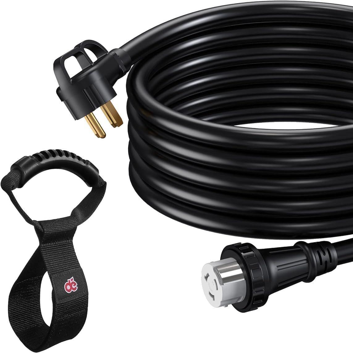 NEMA14-50P至SS2-50R发电机线适用于50A 电源入口盒,扭锁,6/3 + 8