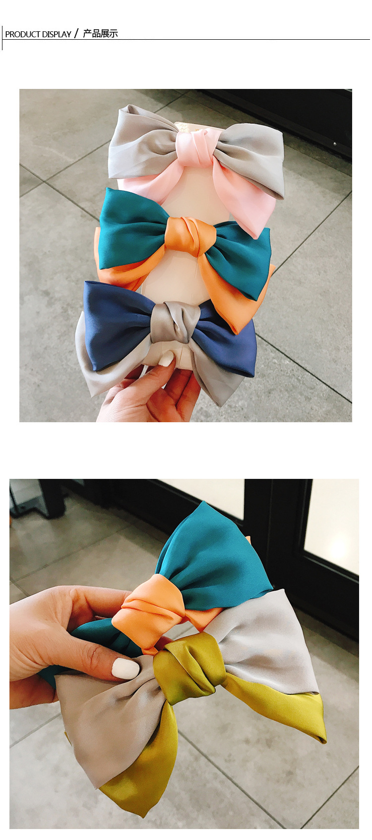 Korean Fashion Hit Color Bow Hairpin display picture 2