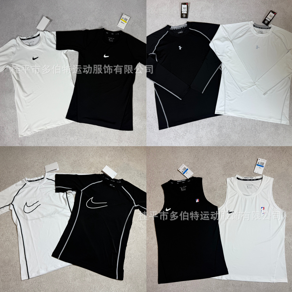 Sports tight-fitting clothing, long and short sleeve quick-dry running training wear, basketball and football vest, fitness high-elasticity T-shirt, base layer clothing
