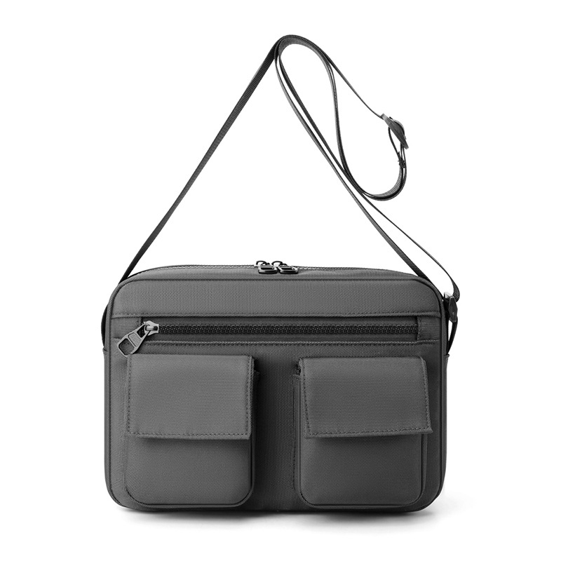 2023 New Single Shoulder Bag Crossbody Handbag Multifunctional Waterproof PU Simple Bag Trendy Cross-border Men's Bag Gift Print