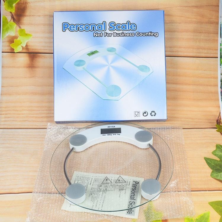 Suministro directo de fábrica Escala electrónica para la salud humana Escala electrónica de regalo transparente ronda hogar mini Escala electrónica