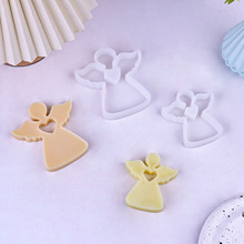 平面镂空爱心小天使硅胶模具diy家居摆件香薰石膏蜡烛模具