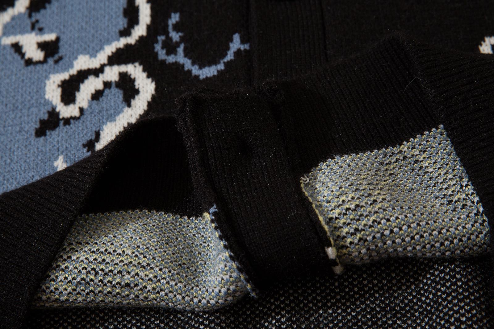 Herr cardigan stickad tröja med dinosaurie höst vinter unisex_voghion.com