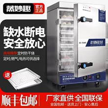 节能蒸箱商用蒸饭电气蒸饭柜蒸饭车液化气电蒸箱商用蒸饭柜两用机