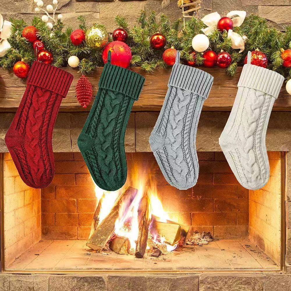 晴纶大号46CM收纳摆件针织毛线家居壁饰糖果袋袜套礼品袋袜子挂