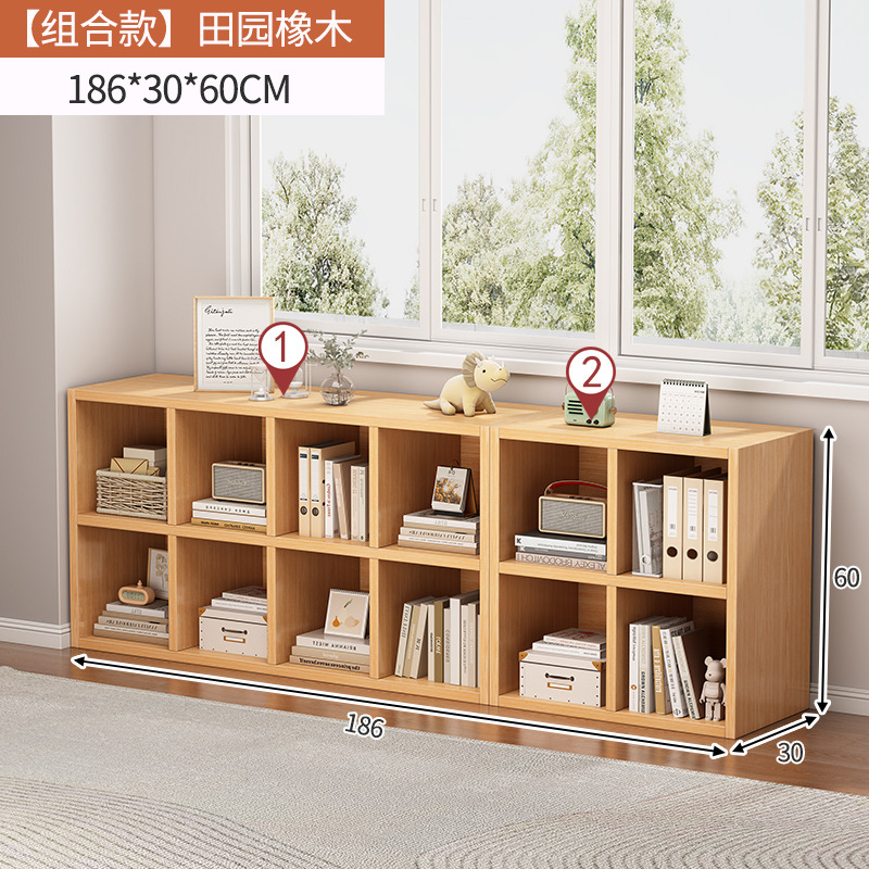 Gabinete de celosía para niños Gabinete de piso Gabinete de almacenamiento combinado Estante de estudiantes Estante contra la pared Gabinete bajo Armario de sala de estar