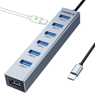 USB HUB3.0�X�Ͻ𼯾��� 7�� HUB3.0USB-C��X�Uչ���־�USB����