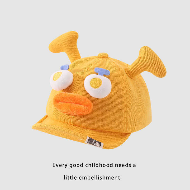Bebé sombrero de boca de pato de otoño para niños y niñas súper lindos, lindos, feos, bonitos, versátiles, sombrero de jardín de infantes