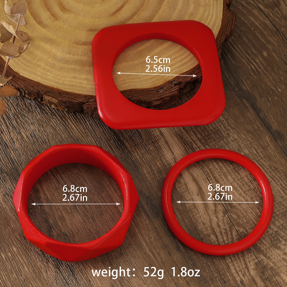 Solid Color Retro Classic Style Wood Bangle Wholesale display picture 24