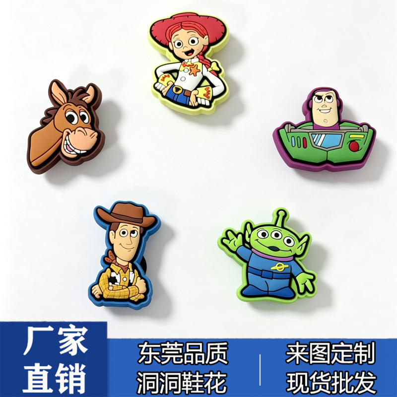 New clog charms, PVC Toy Story series, clog decorations, clog buckles, shoe accessories