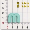 Light blue M letter