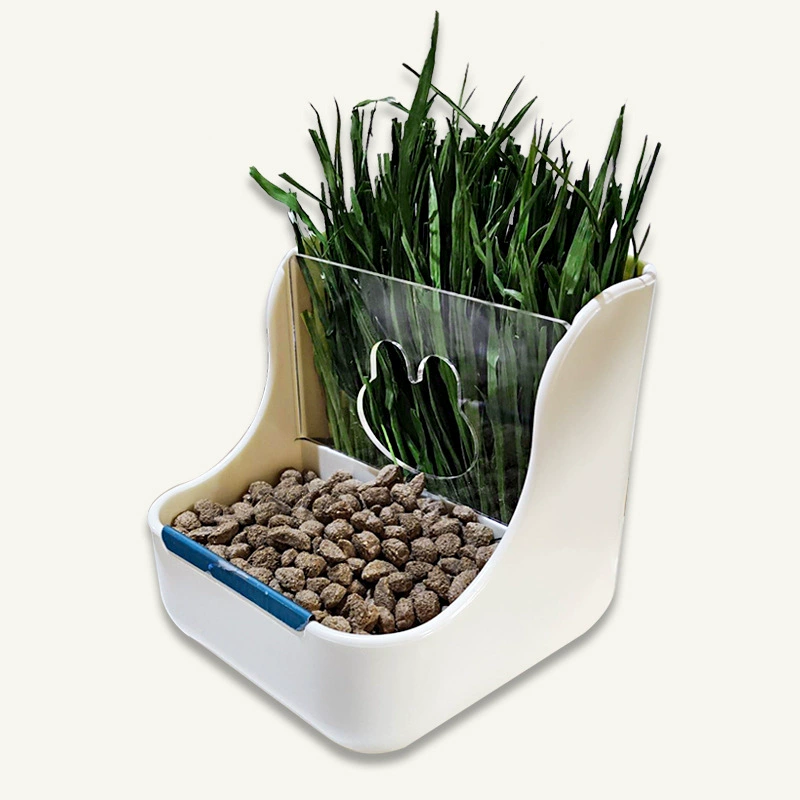 Кролик два в одном акриловые соломенные кормовые горшки для предотвращения опрокидывания шиншиллы морские свинки