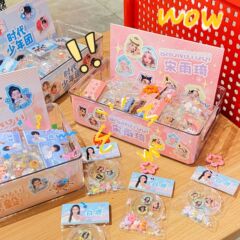 スター趣味ロック音楽ストラップ (満40個/ケース) クリエイティブ高颜値キーホルダーストラップ