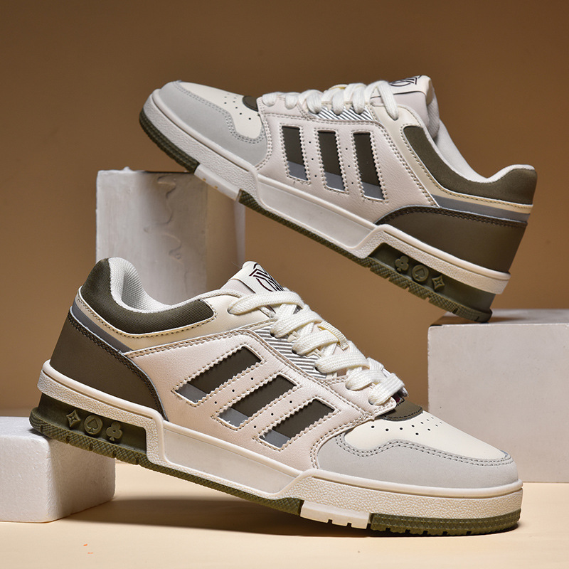 Aj Putian zapatos de hombre modelos de otoño e invierno nuevos zapatos Pu de la fuerza aérea sitio web oficial zapatos deportivos de moda zapatos blancos casuales zapatillas de deporte para hombre