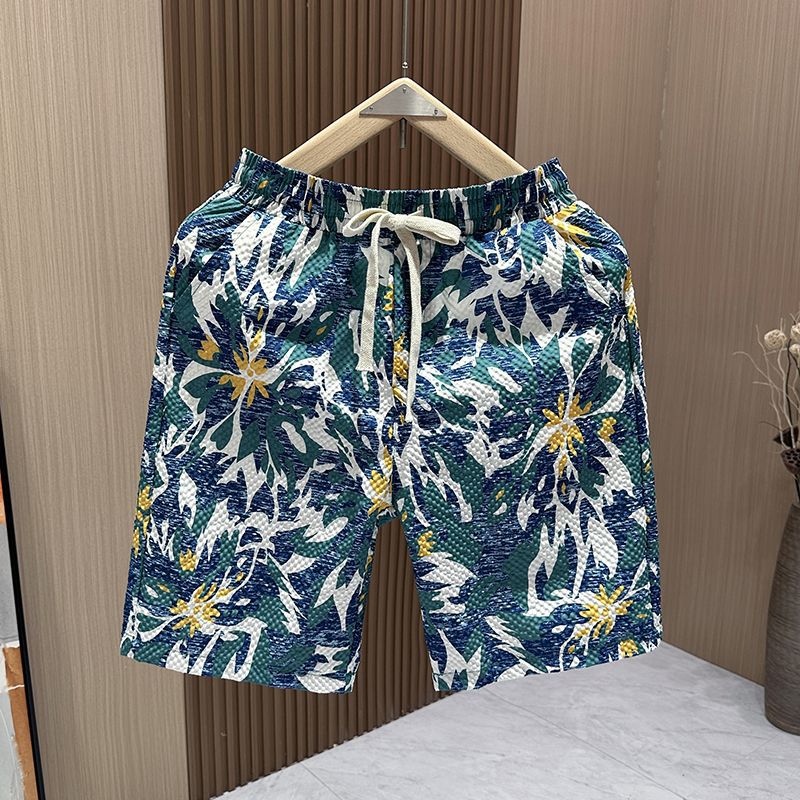 Men's Quick Drying Casual Shorts Summer Vacation Fashionable Trendy Straight Leg Beach Clothing_viptrois.com