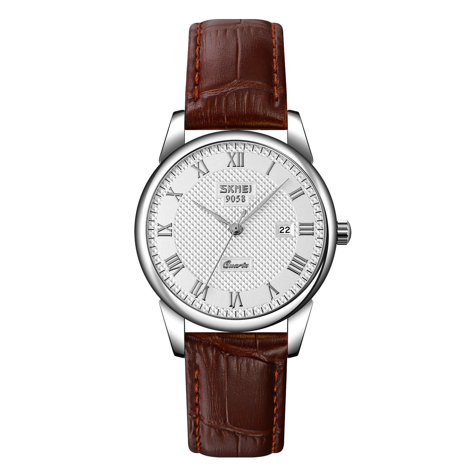 Silver Shell Brown Belt White (mujeres)
