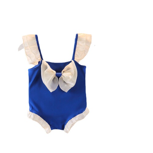 Korean girl's attached swimsuit, stylish and sweet,  new design for baby girls, cute one-piece swimsuit